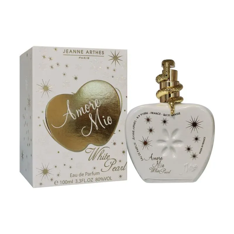 Perfume Jeanne Arthes Amore Mio White Pearl Woman Eau de Parfum 100ml Original 