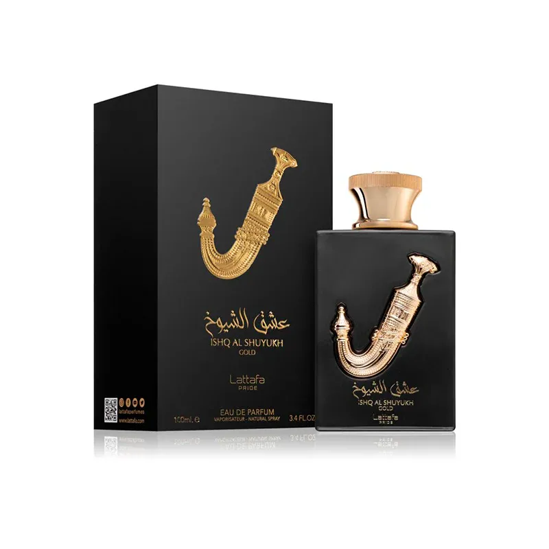 Perfume Arabe Lattafa Ishq Gold Men Eau de Parfum 100ml Original 