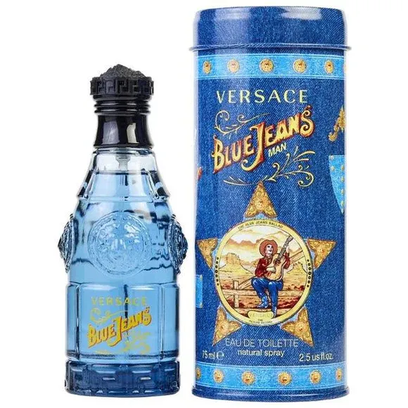 Perfume Versace Blue Jeans Men Eau de Toilette 75ml Original 