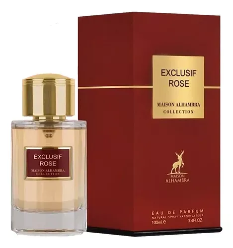 Perfume Arabe Maison Alhambra Exclusif Rose Woman Eau de Parfum 100ml Original 