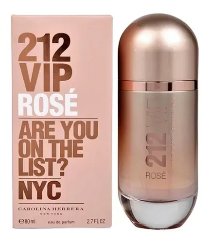 Perfume Carolina Herrera 212 Vip Rose 80 Ml Woman Eau De Parfum Original