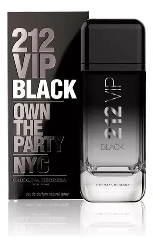 Perfume Carolina Herrera 212 Vip Black 100 Ml Tradicional Eau De Parfum Original 