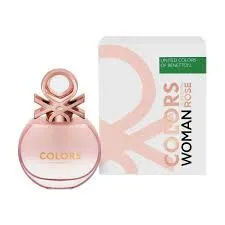 Perfume Benetton Colors  Rose Woman Eau De Toilette 80 Ml Original