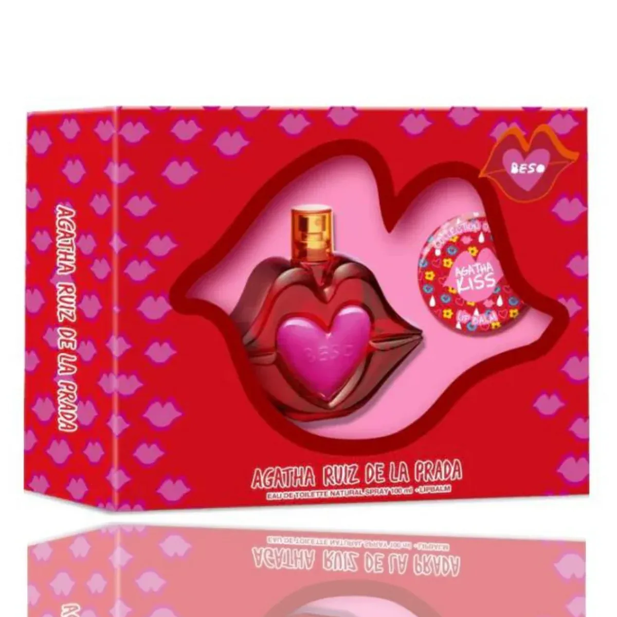 Perfume Estuche Agatha Ruiz De La Prada Beso Eau De Toilette Woman 100 Ml Original