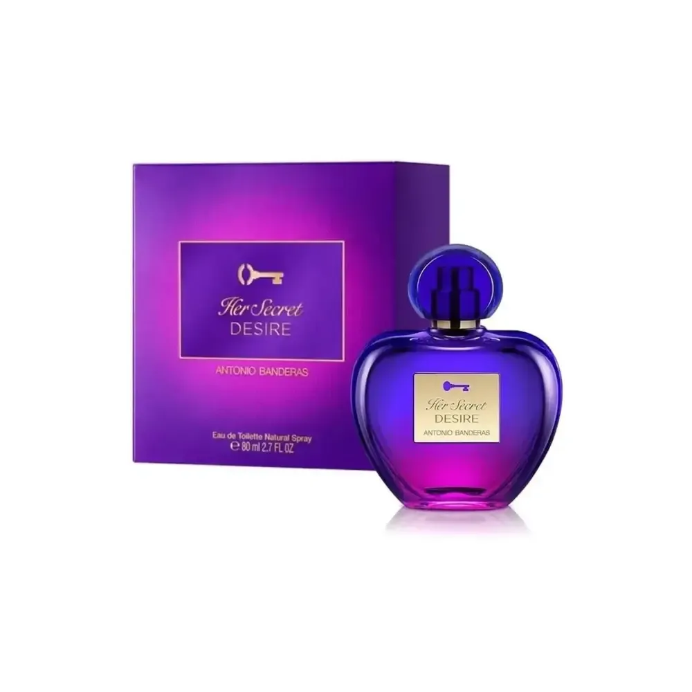 Perfume Antonio Banderas Her Secret Desire 80ml Woman Eau De Toilette Original 