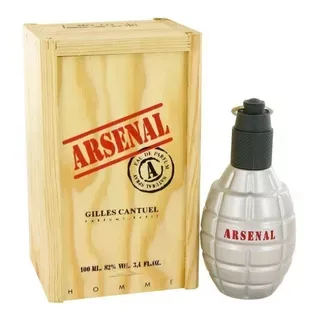 Perfume Arsenal Grey Gilles Cantuel Letras Rojas 100 Ml Eau De Parfum Men Original