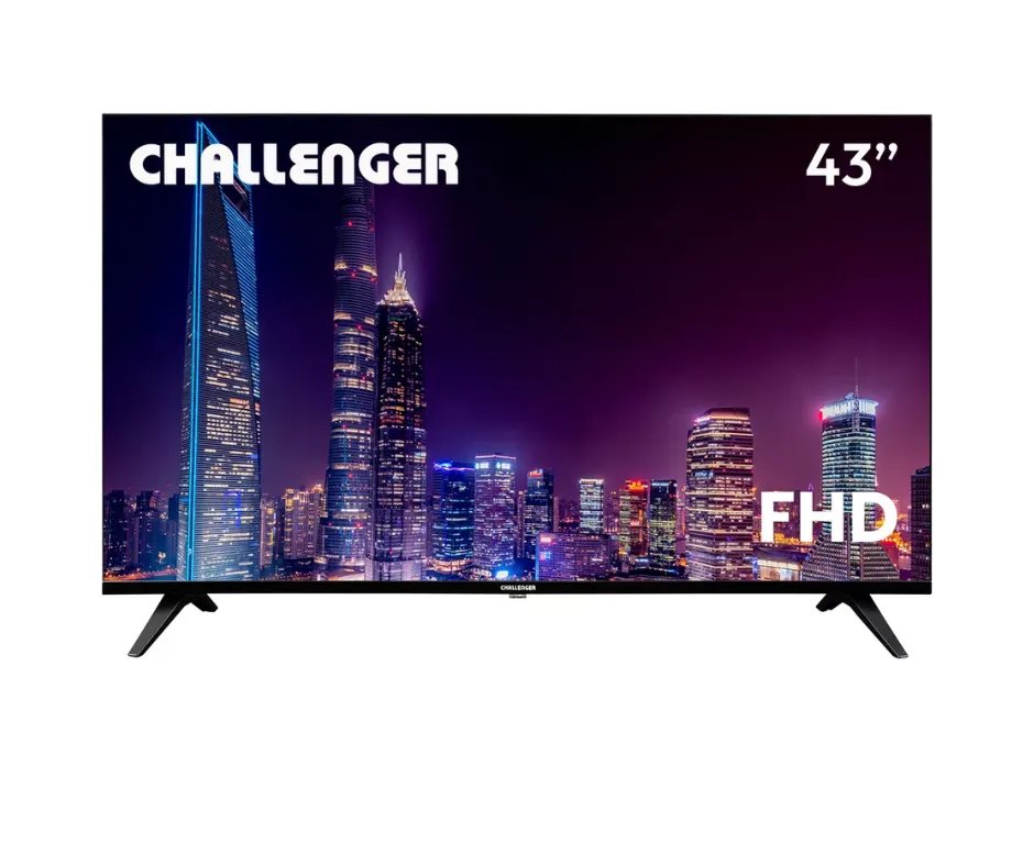 Televisor Challenger  43" Led Full HD Smart con Bluetooth, WIFI y Magic Control +  Obsequio Soporte de Pared 