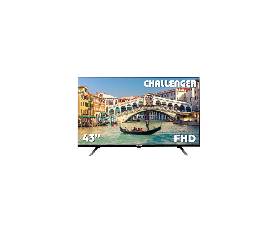 Televisor Challenger  43" Led Full HD Smart con Bluetooth, WIFI y Magic Control +  Obsequio Soporte de Pared 