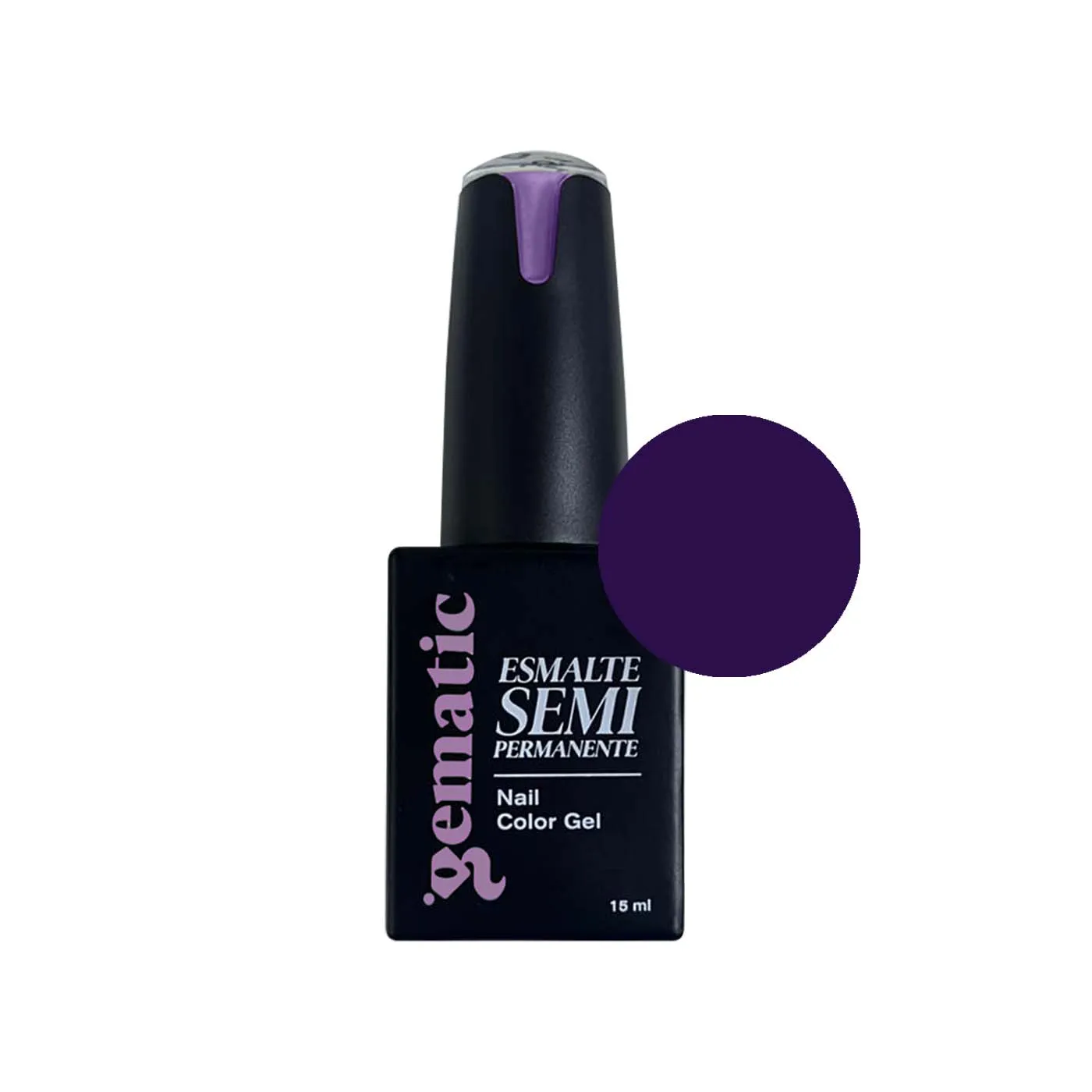 Esmalte Semipermanente Gematic Morado Berenjena B479