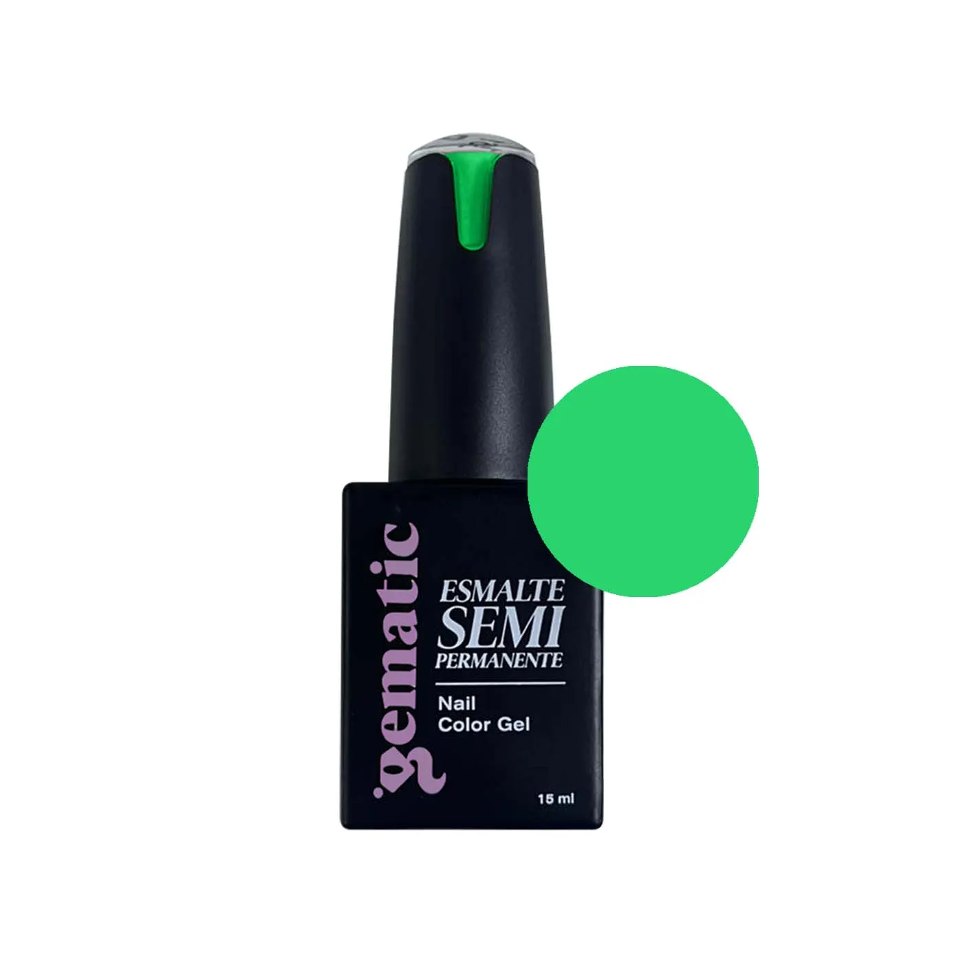 Esmalte Semipermanente Gematic Verde Periquito B1752