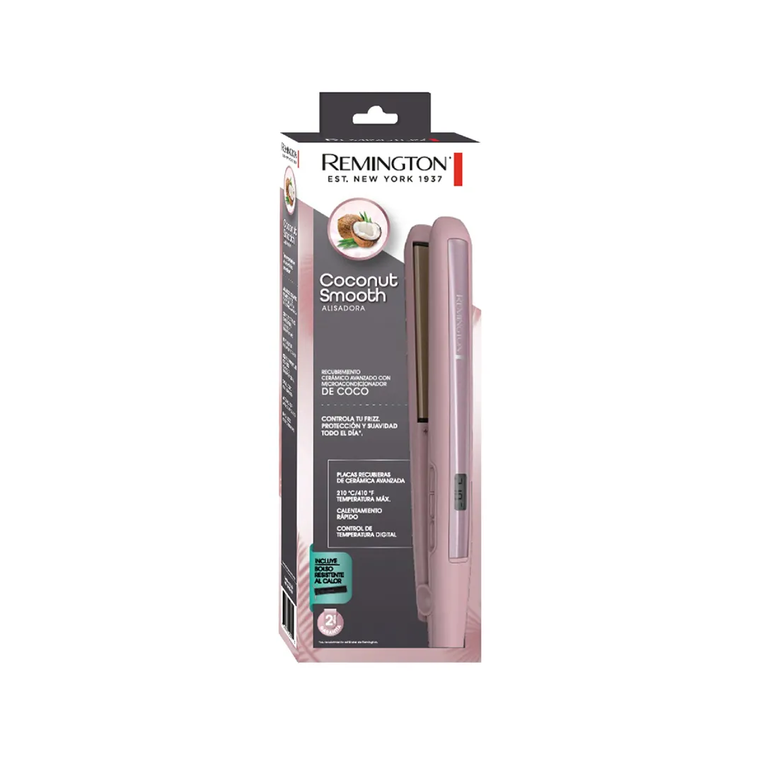 Plancha De Cabello En Ceramica Remington Coconut Smouth S5901