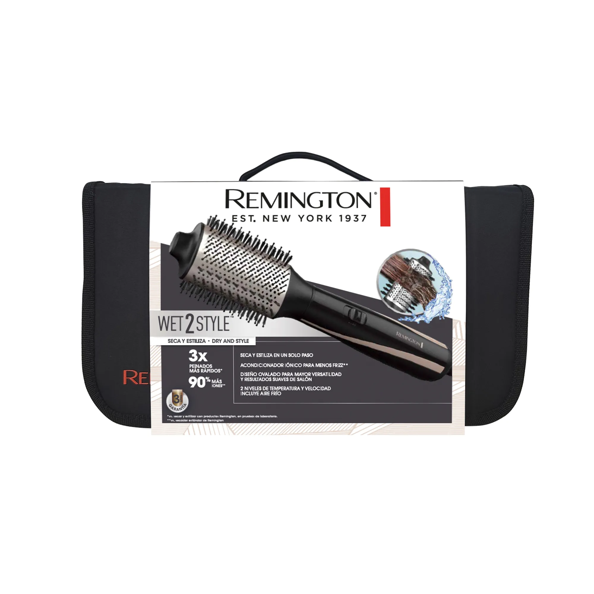 Cepillo Secador De Cabello Remington Wet 2 Style AS21A Original