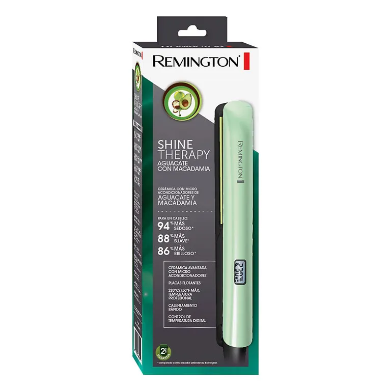 Plancha De Cabello En Ceramica Remington Aguacate Y Macadamia S9960 Original