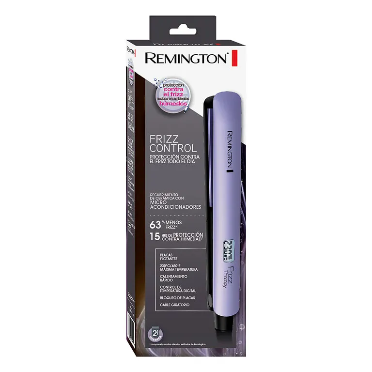 Plancha De Cabello En Ceramica Remington Frizz Control S8510 Original