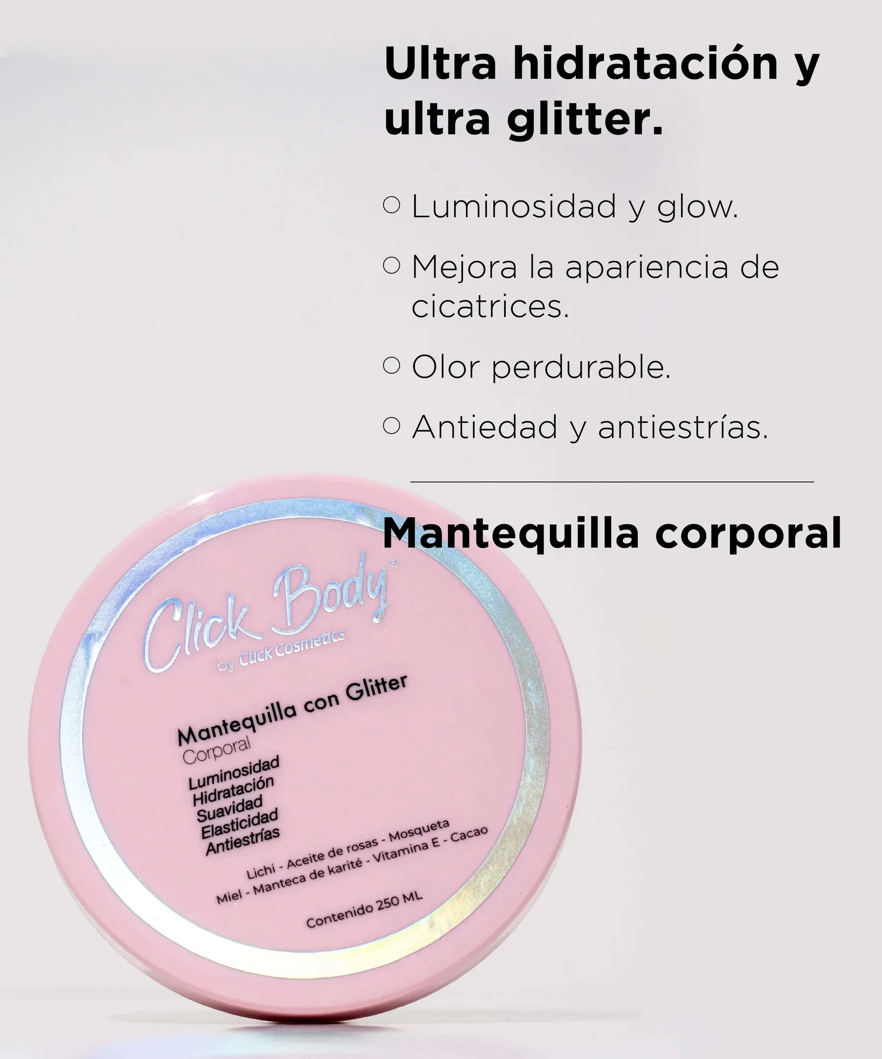 Mantequilla Corporal Con Glitter