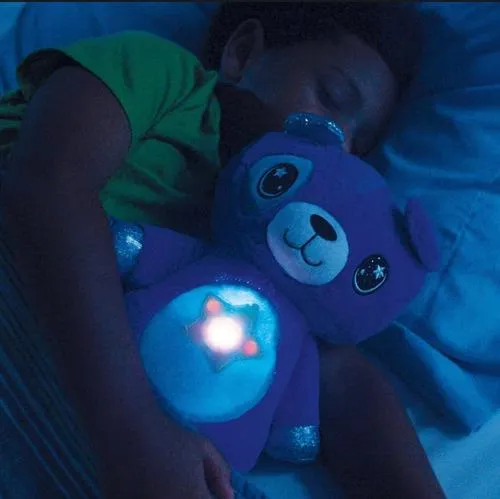 Peluche Luminoso Proyector De Estrellas Star Belly Rosado Con Musica