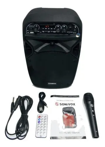 Cabina De Sonido Recargable Bluetooth 6 Pg Sonivox Vs-ss1862