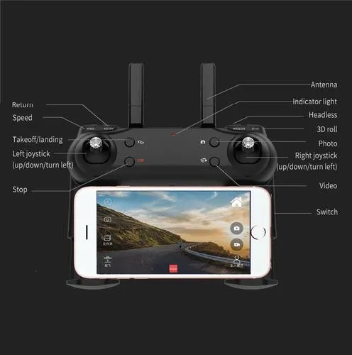 Drone Dm107s Plegable Doble Cámara Wifi Full Hd Modo Sígueme