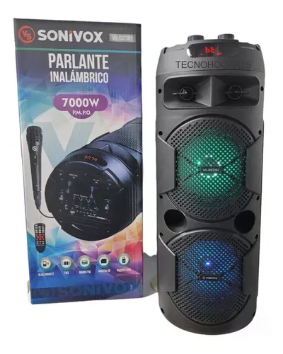 Parlante Sonivox  Con Bluetooth Negra   VS-SS2362 