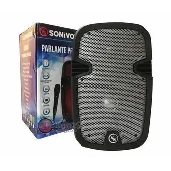 Cabina Bluetooth Sonivox VS-SS2378 Parlante FM TF USB Mic LED Musica