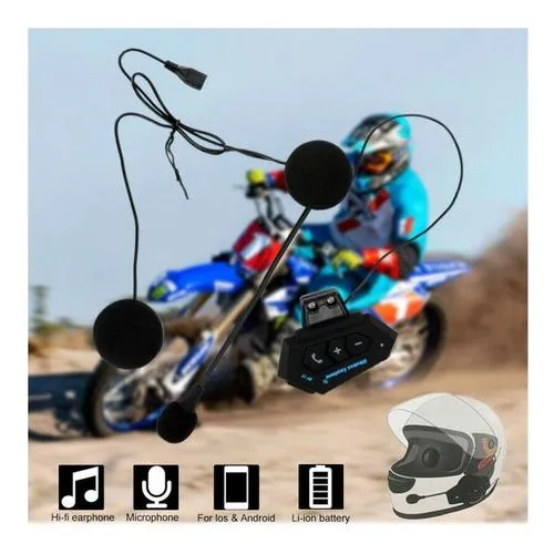 Intercomunicador Auriculares Casco Moto Bluetooth Jg139