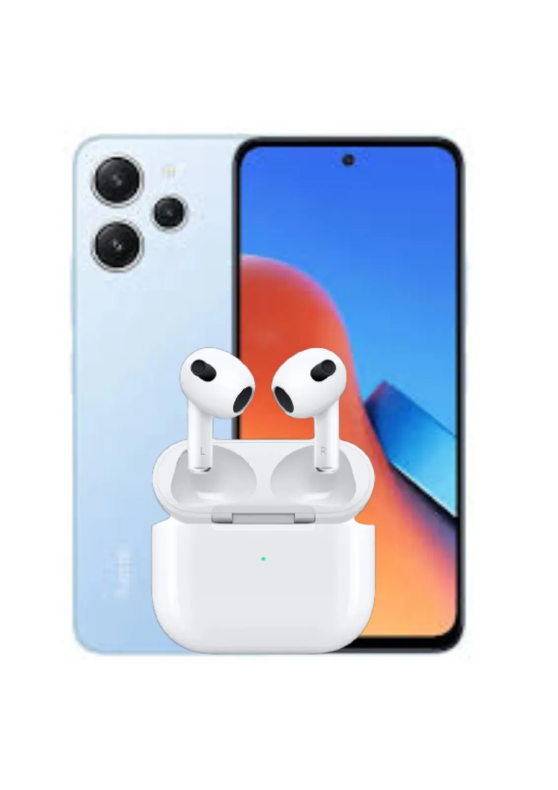 Celular Xiaomi Redmi 12 256gb 8gb Ram Azul + AirPods Obsequio