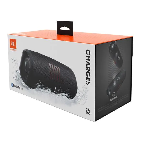 Parlante JBL Charge 5 Original Portátil Con Bluetooth Waterproof Black 110V/220V