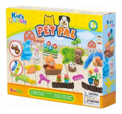 Set Plastilina Jardín Mascotas Juguete Didáctico Sensorial