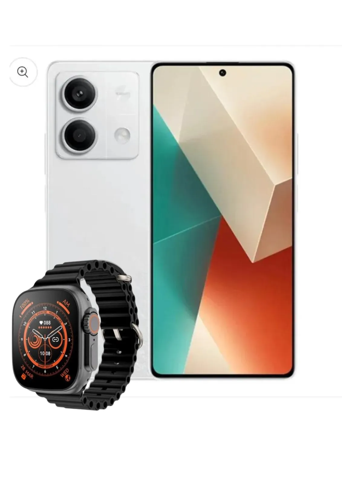 Celular Xiaomi Redmi Note 13 5G 6GB + 128GB Blanco + Reloj Smartwach Obsequio