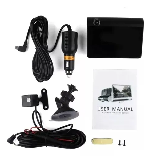 Cámara Para Carro Dvr 3 en 1 Full Hd 1080p Dual Cam Dvr Car Dvr-3en1