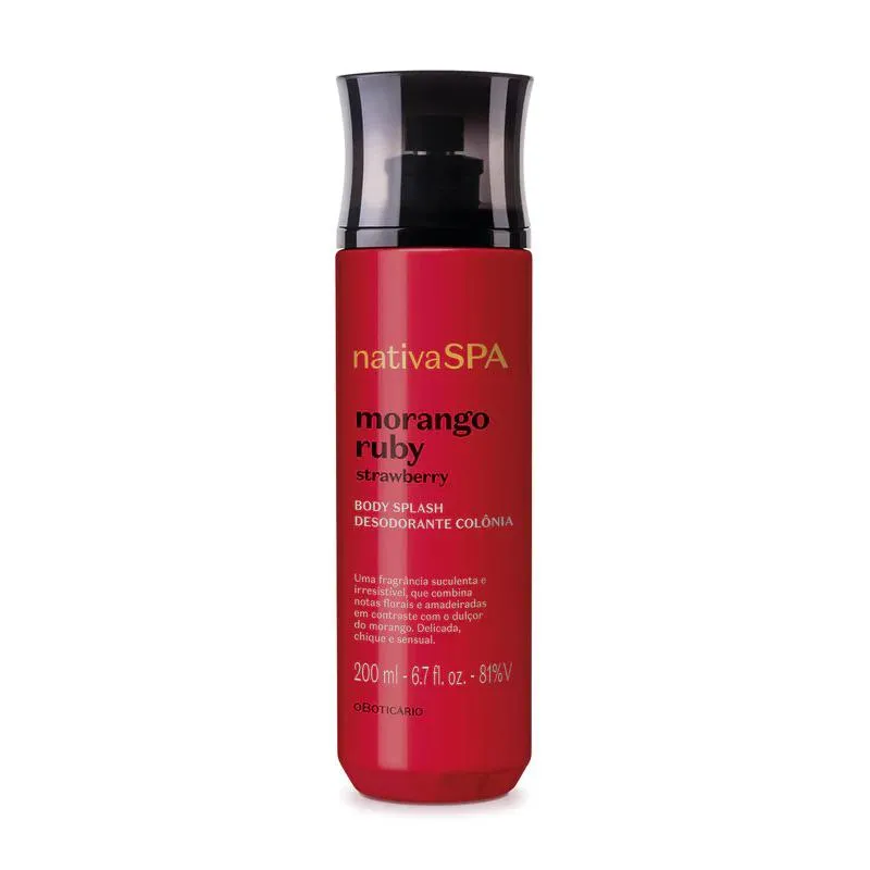 Oboticario Spa Body Splash Morando y Ruby 200ml Exp Beauty Week Perfumeria 