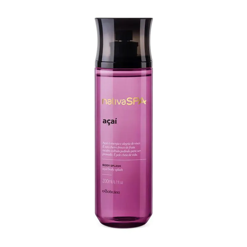 Oboticario Body Splash Acai 200Ml Nativa Spa Beauty Week Perfumeria