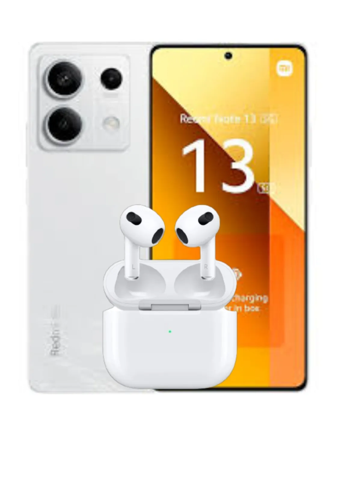 Celular Xiaomi Redmi Note 13 5G 6GB + 128GB Blanco + AirPods Obsequio