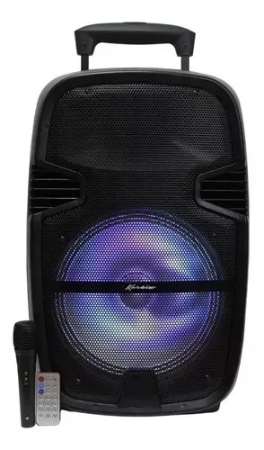 Cabina Sonido Bluetooth FM TF USB Mic LED Parlante Control