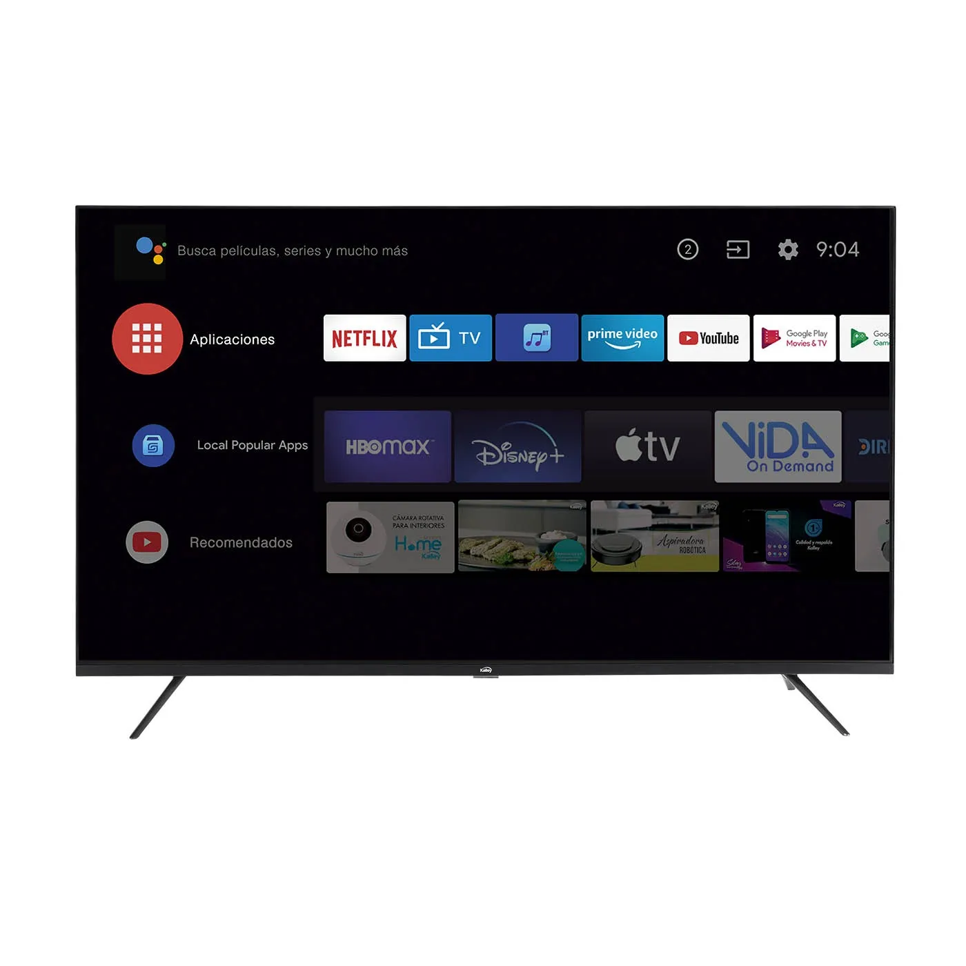  Televisor TV KALLEY 43 Pulgadas 109 Cm K-ATV43UHDQW 4K-UHD QLED Smart TV Android