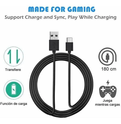 Cable Datos Usb Ps5 Carga Control Ps5