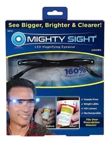 Gafas Lupa Migthy Sight Luz Led Lentes De Aumento