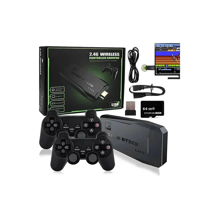 Consola Videojuegos Game Stick M8 64 gb Inalámbrica HDMI 10.000 juegos