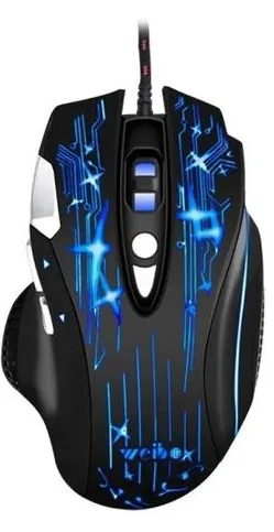 Mouse Gamer Wb 912 Cable Usb Retroiluminado 8 Botones Rgb