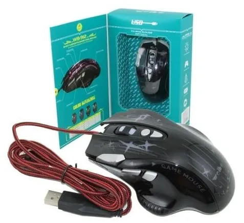 Mouse Gamer Wb 912 Cable Usb Retroiluminado 8 Botones Rgb