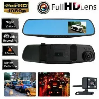 Espejo Retrovisor TV Doble Camara Para Carro FULL HD Vehículo