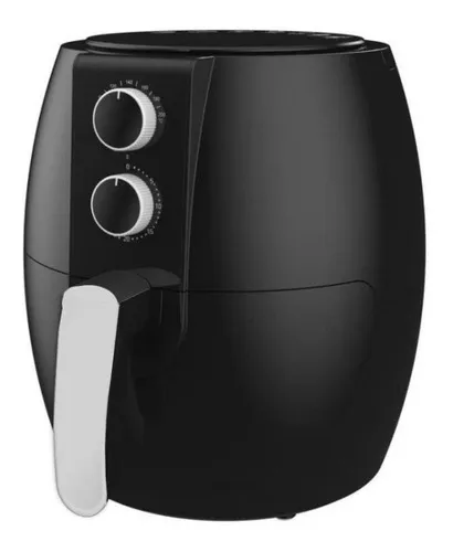 Freidora Aire 4.5 Litros Sin Aceite Multifunción Air Fryer Manual negra