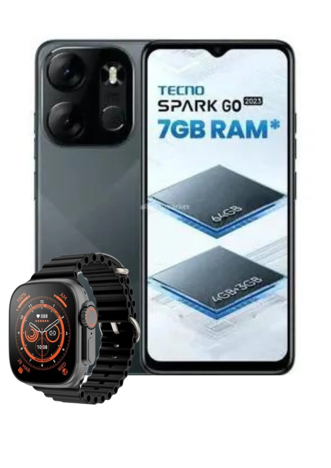 Celular Tecno Spark Go 2023 64Gb 7 Ram + Reloj Smartwach Obsequio