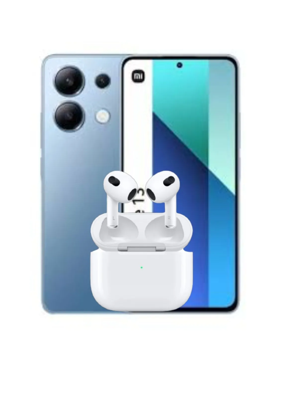 Celular Azul Xiaomi Redmi Note 13 4g 256gb 8ram + AirPods Obsequio