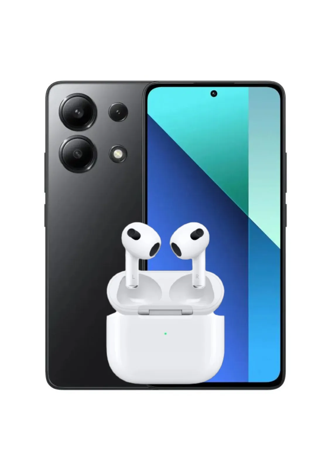 Celular Negro Xiaomi Redmi Note 13 4g 256gb 8ram + AirPods Obsequio