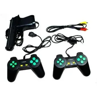 Consola Poly X Game 110 Juegos Casete TV Multijuegos 2 Controles Negro