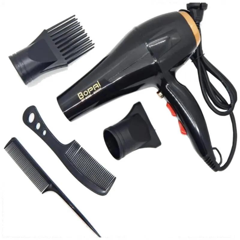 Secador De Cabello Bopai Bp-8400 Negro 110V