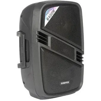 Cabina Bluetooth 8 Sonivox VSS-SS2228 FM TF USB Mic LED Musica Control