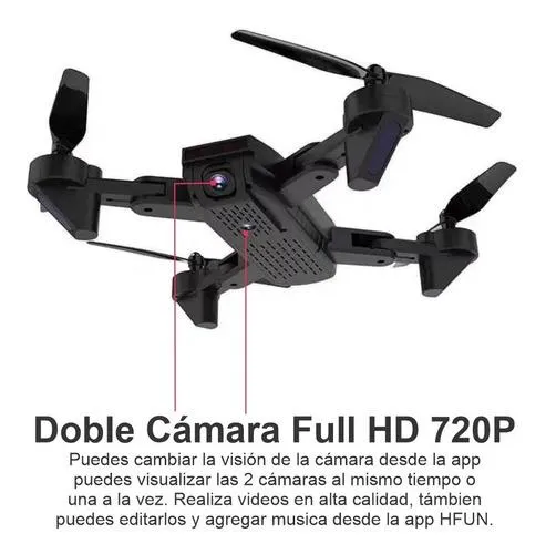 Drone Dm107s Plegable Doble Cámara Wifi Full Hd Modo Sígueme