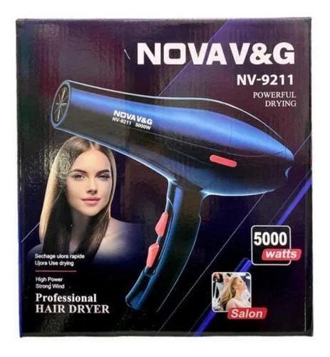 Secador Cabello Profesional Pelo Barberia Iones 5000w Nova 9211